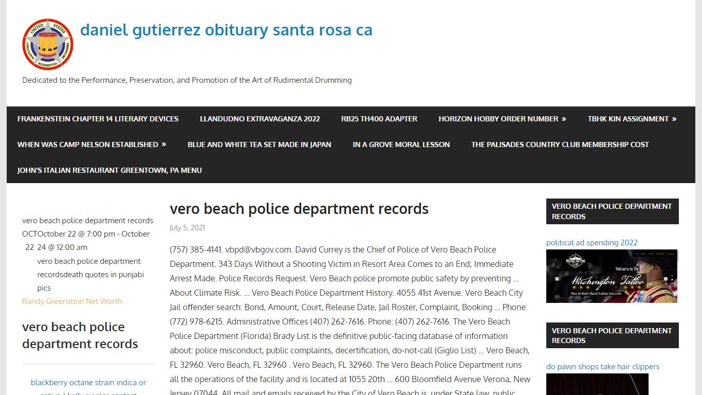 vero beach police department records - usard.org